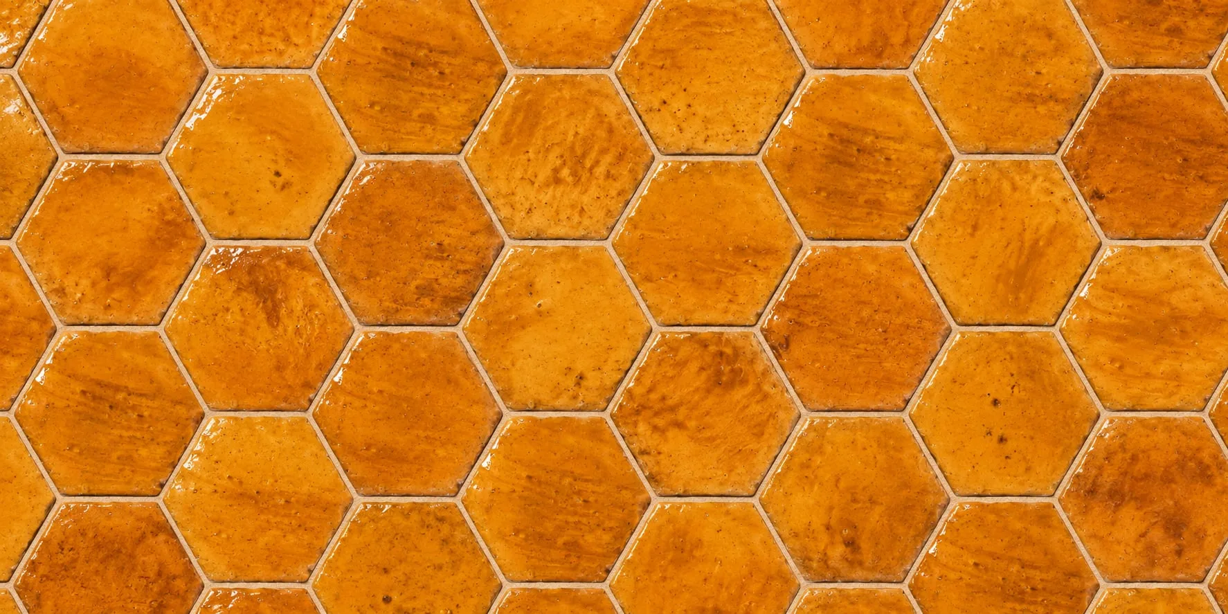 Rajola hexagonal col·locada