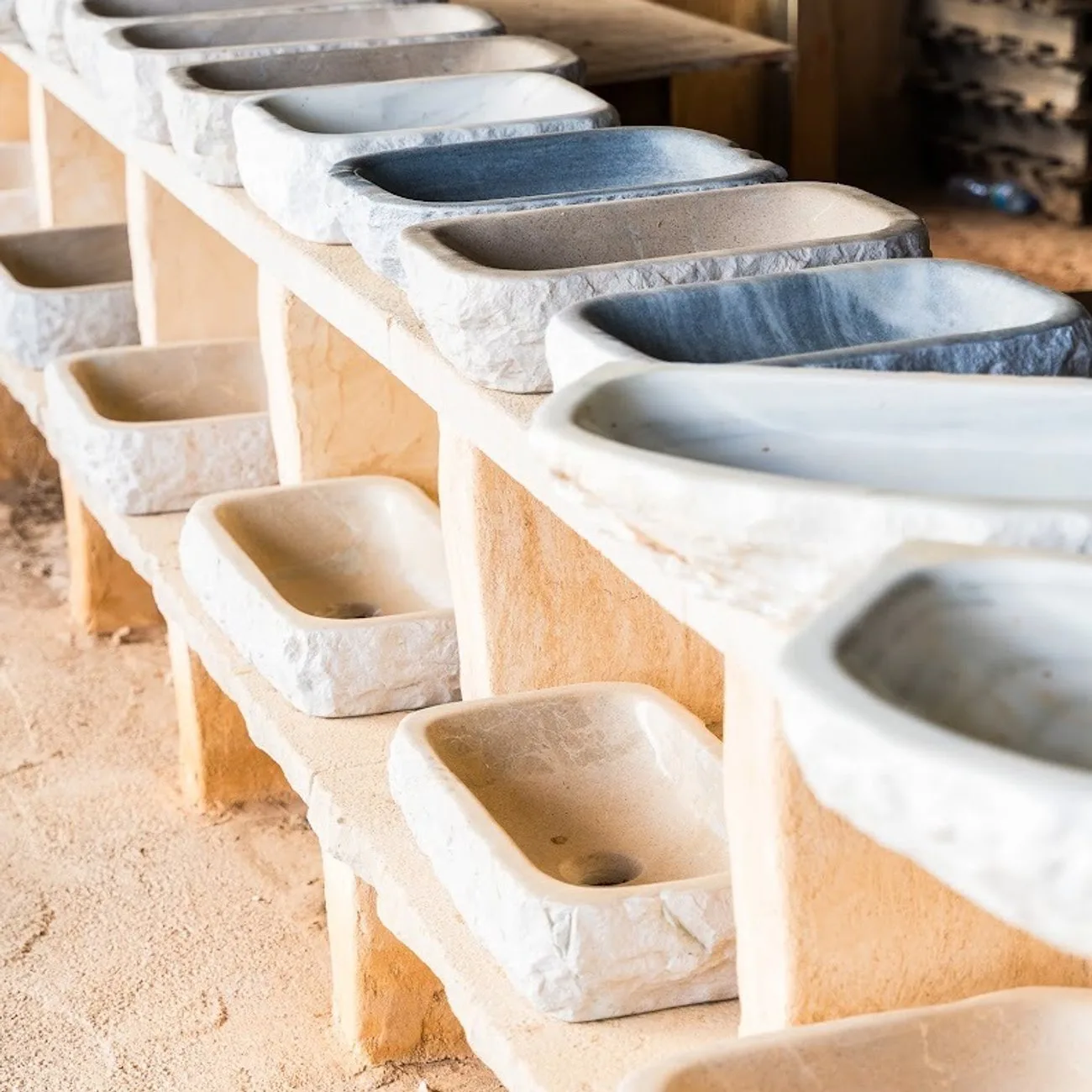 Pica de lavabo col·locada
